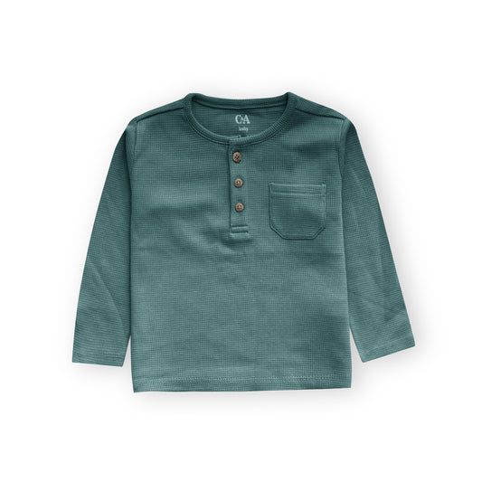 C&A Green Thermal T-Shirt