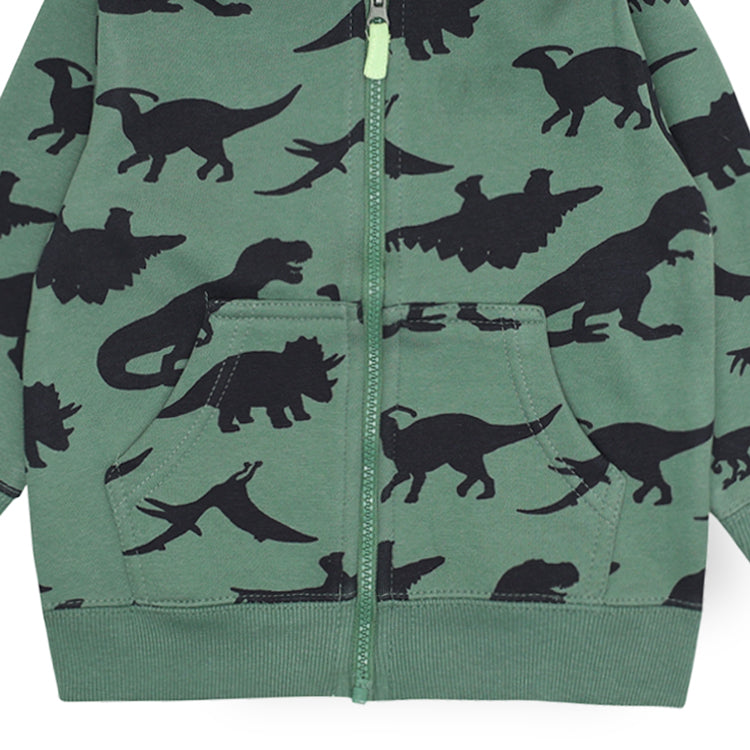 Green Dino Hoodies