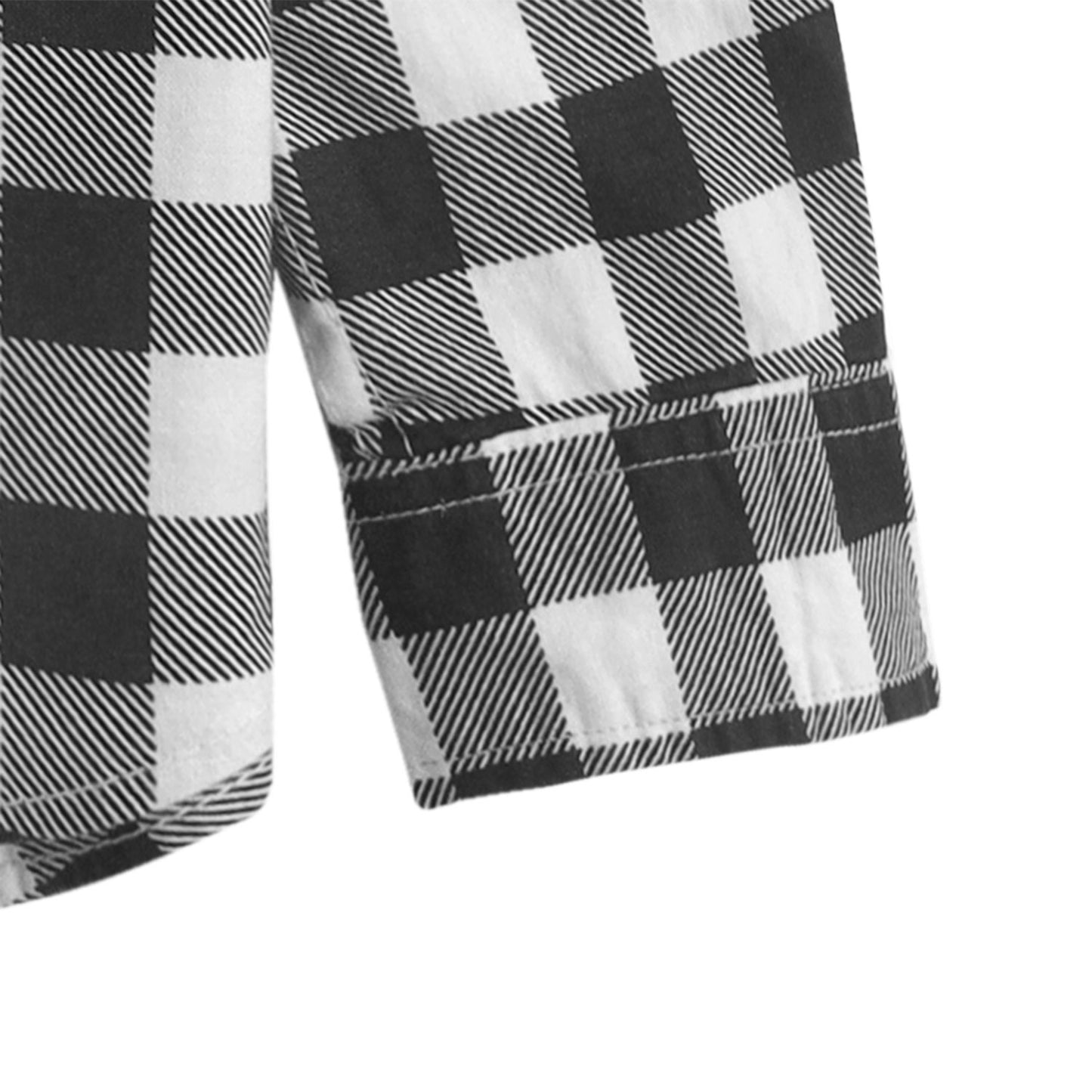 MNG Black and White  Check shirt