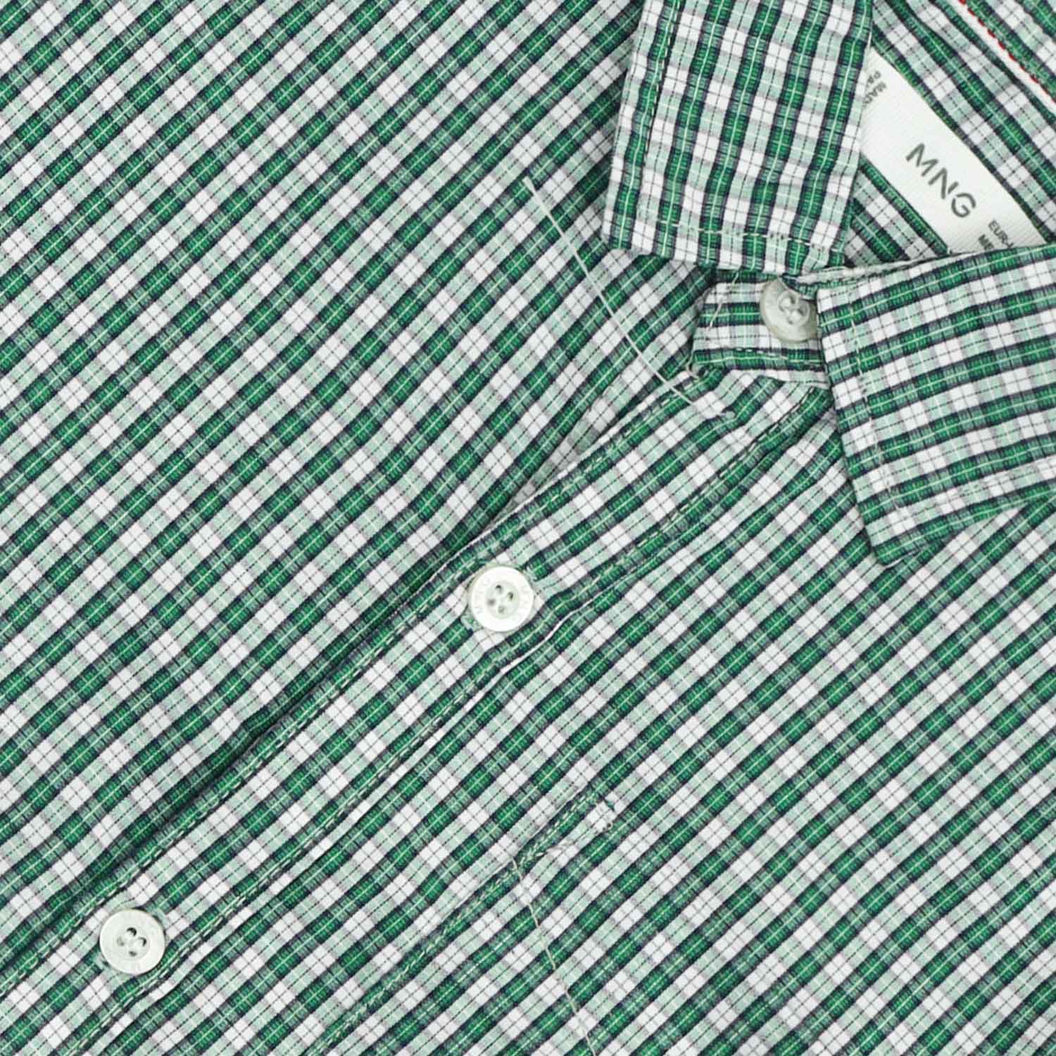 MNG Green Check Shirt