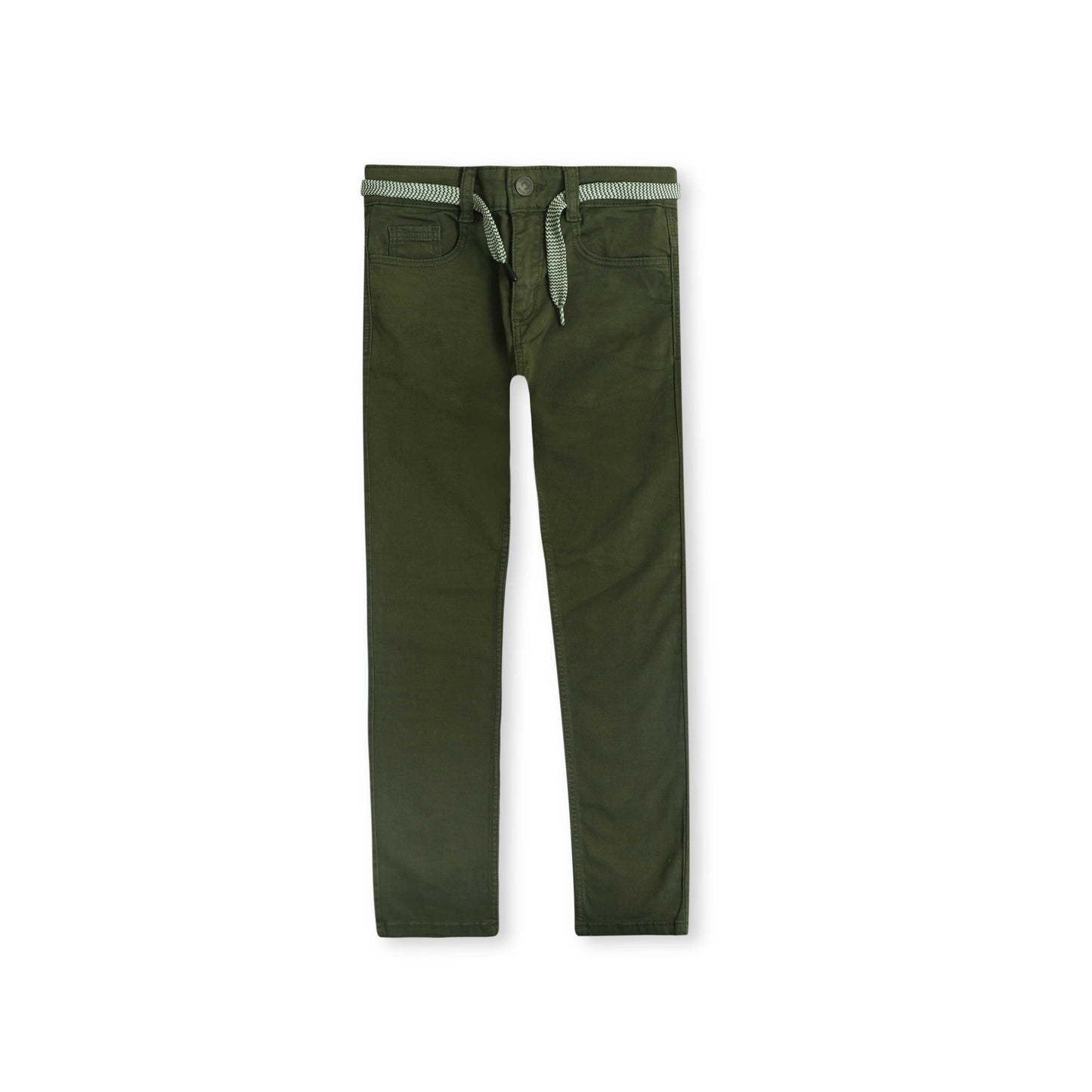 Seaweed Green Cotton Stretchable Pants