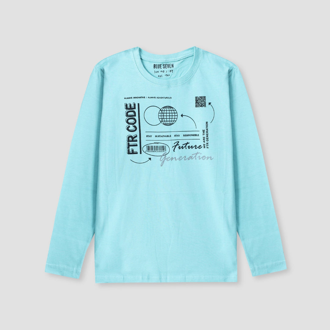 BS Sea Green Printed Shirt