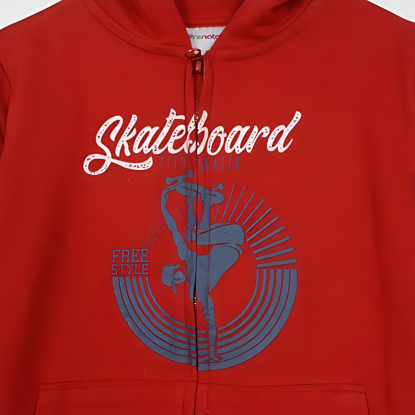 Red Skateboard Hoodie