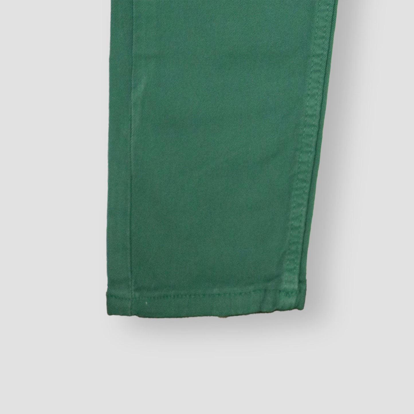 Green Cotton Stretchable Pants