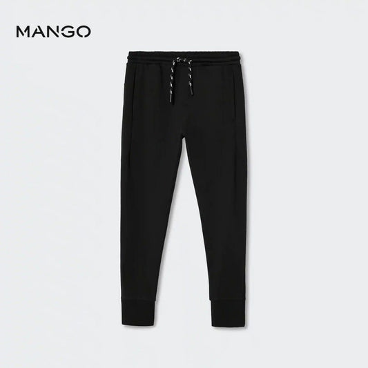 MNG Cross Pocket Black Trouser