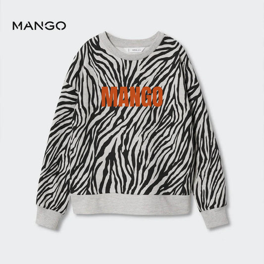 Zebra Print Sweatshirt