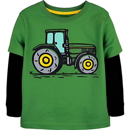 J Deer Green Tractor T-Shirt