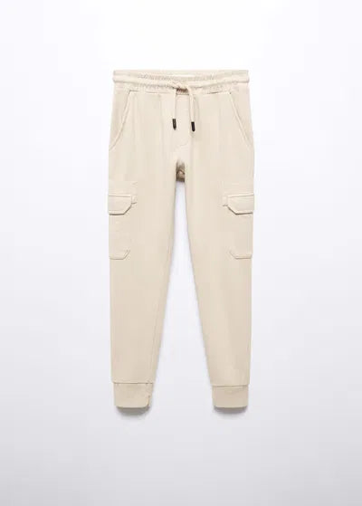 MNG Off White Cargo Trouser